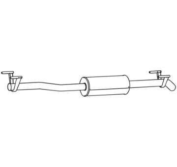 Střední tlumič výfuku DINEX 56370
