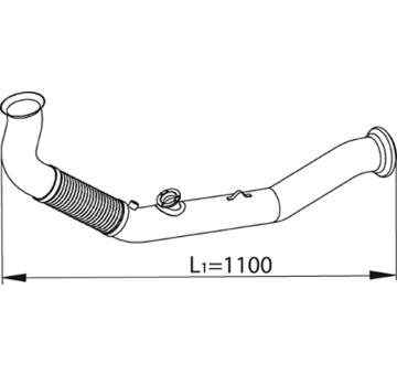 Výfuková trubka DINEX 66139