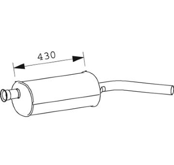 Zadní tlumič výfuku DINEX 66367