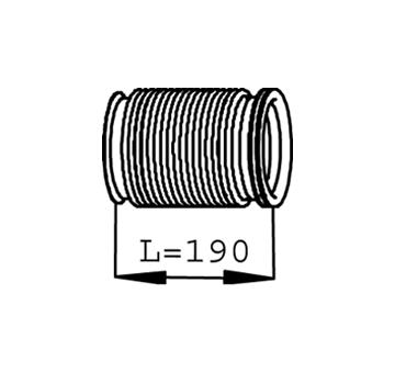 Zvlněná trubka, výfukový systém DINEX 68239