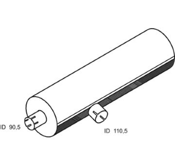 Střední-/zadní tlumič výfuku DINEX 68302