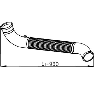 Výfukové potrubie DINEX 68520