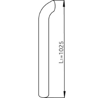 Výfukové potrubie DINEX 68607