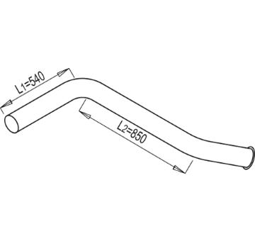 Výfuková trubka DINEX 68655