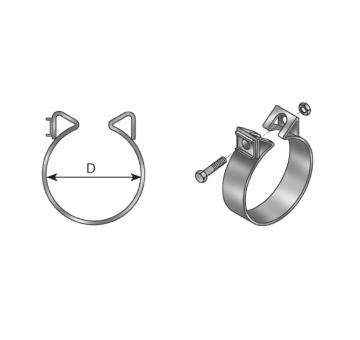 Svorka výfukového systému DINEX 68819