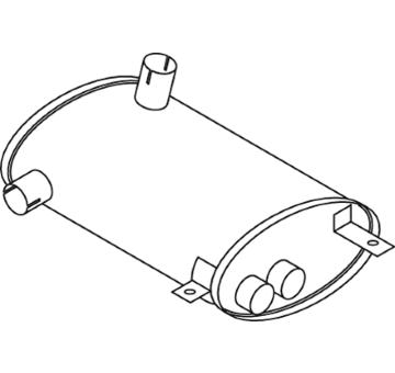 Střední-/zadní tlumič výfuku DINEX 69311