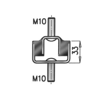 Drzak, vyfukovy system DINEX 69804