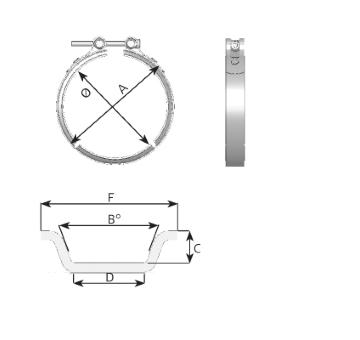 Svorka výfukového systému DINEX 73809