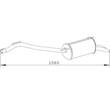 Zadní tlumič výfuku DINEX 74329