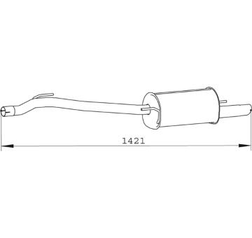 Koncový tlmič výfuku DINEX 74373