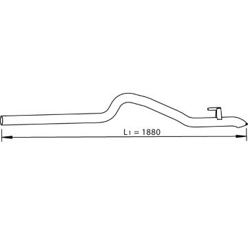 Výfukové potrubie DINEX 74524