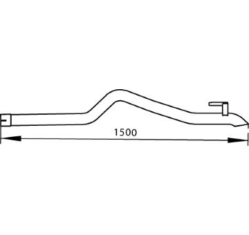 Výfukové potrubie DINEX 74604