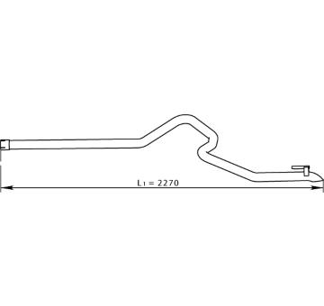 Výfukové potrubie DINEX 74618