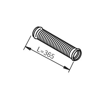 Zvlněná trubka, výfukový systém DINEX 80208