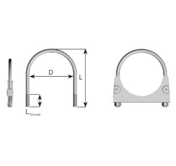 Svorka výfukového systému DINEX 90045