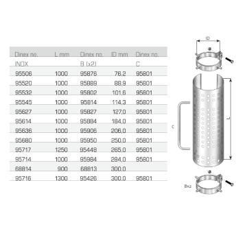 Svorka výfukového systému DINEX 95802