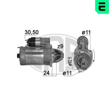 startér 12V 2,3kW ERA
