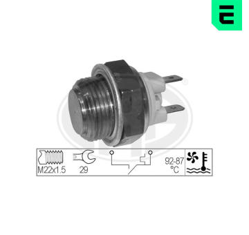 Teplotní spínač, větrák chladiče ERA 330166