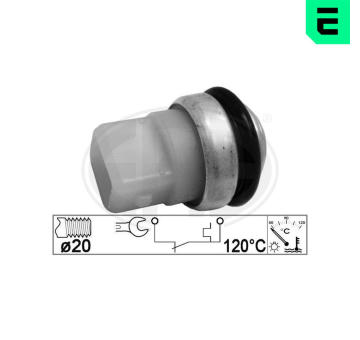 Teplotní spínač, větrák chladiče ERA 330839