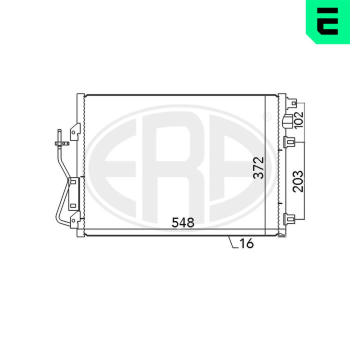 Kondenzátor, klimatizace ERA 667038