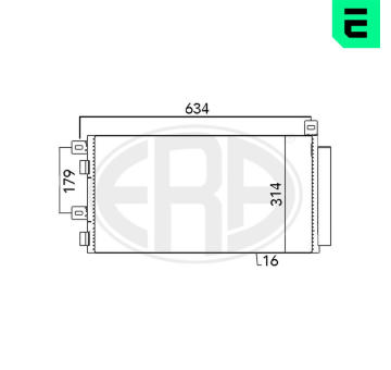 Kondenzátor, klimatizace ERA 667051