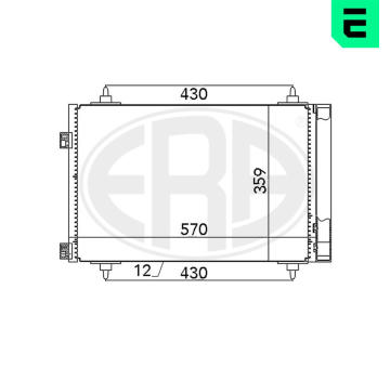 Kondenzátor, klimatizace ERA 667078