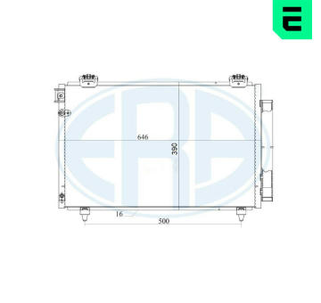 Kondenzátor, klimatizace ERA 667179