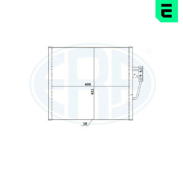 Kondenzátor, klimatizace ERA 667231