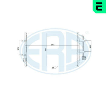 Kondenzátor, klimatizace ERA 667245