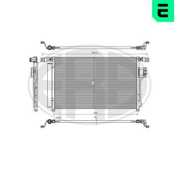 Kondenzátor, klimatizace ERA 667294