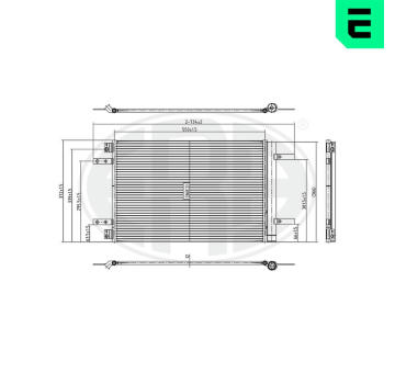 Kondenzátor, klimatizace ERA 667357