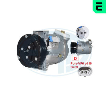 Kompresor, klimatizace ERA 670041