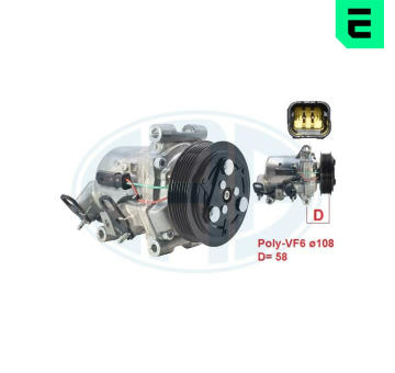 Kompresor, klimatizace ERA 670108