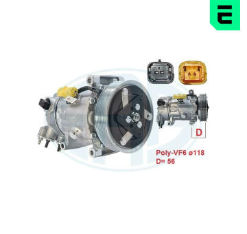 Kompresor, klimatizace ERA 670116