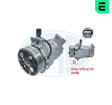 Kompresor, klimatizace ERA 670189