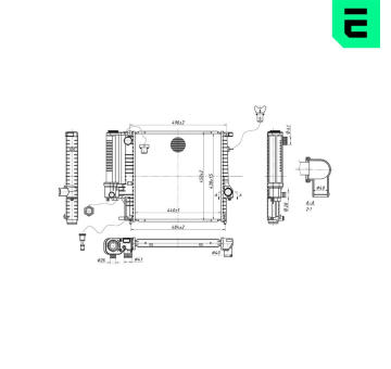 Chladič, chlazení motoru ERA 673084