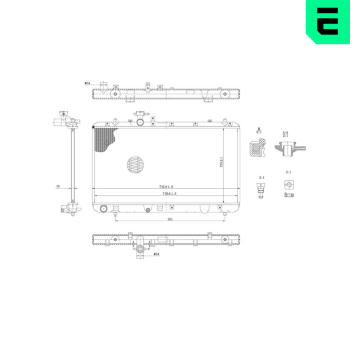Chladič, chlazení motoru ERA 673254