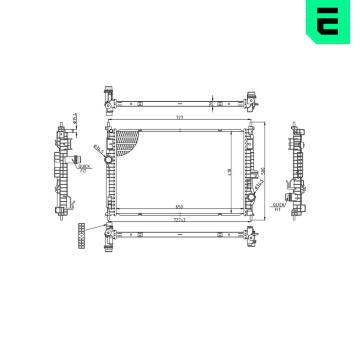 Chladič, chlazení motoru ERA 673585