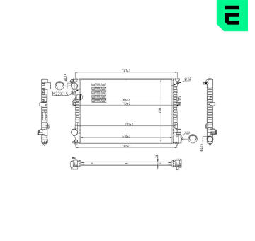 Chladič, chlazení motoru ERA 673671