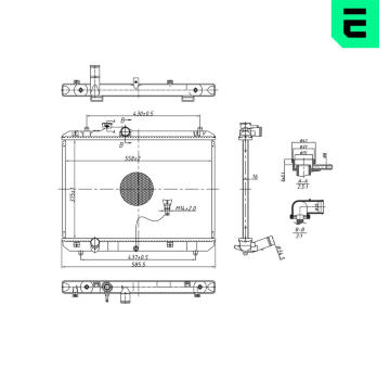 Chladič, chlazení motoru ERA 673754