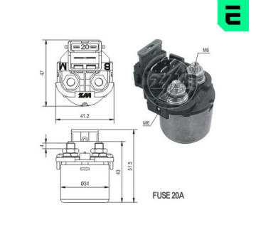 Spínač startéru ZM - RC 235593 ZM