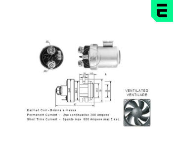 Spínač startéru ZM - universalní díl  RC 231810 ZM