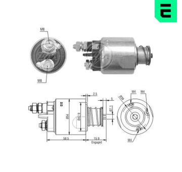 Elektromagnetický spínač, startér ERA ZM1495