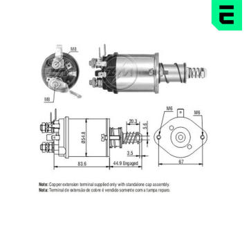 Spínač startéru 25626D Lucas 25626A