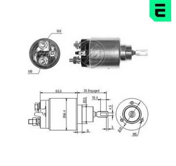 Spínač startéru 0001108143 Bosch 0331303062