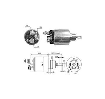 Spínač startéru 0001223013 Bosch 6033AD0312