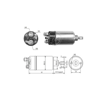 Spínač startéru 0001311050 Bosch 0331302060