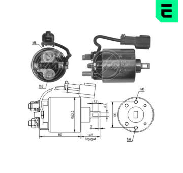 Spínač startéru S114-840 Hitachi 2114-t7306