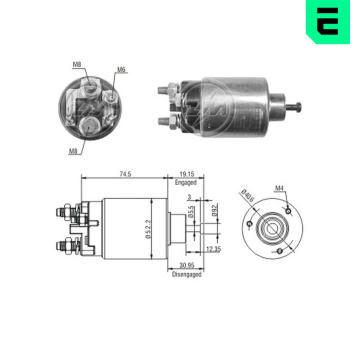 Elektromagnetický spínač, startér ERA ZM2860