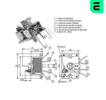 Spínač startéru ZM - Bosch 0331450010